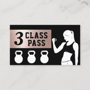 Fitness Personal Trainer 3 Class-Pass-Treue Treuekarte