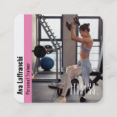 Fitness Personal Trainer | Aktives Sport Quadratische Visitenkarte (Vorderseite)