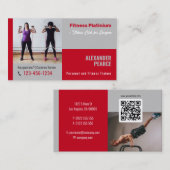 Fitness Personal Trainer | Aktives Sport Visitenkarte (Vorne/Hinten)
