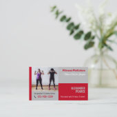 Fitness Personal Trainer | Aktives Sport Visitenkarte (Stehend Vorderseite)