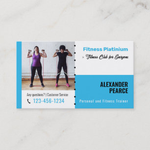 Fitness Personal Trainer Aktives Sport Visitenkarte