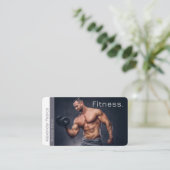 Fitness Personal Trainer | Aktives Sport Visitenkarte (Stehend Vorderseite)