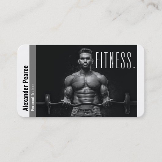 Fitness Personal Trainer | Aktives Sport Visitenkarte (Vorderseite)