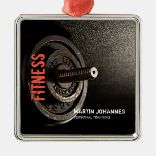 Fitness Personal Trainer Bodybuilding Modern Schar Ornament Aus Metall