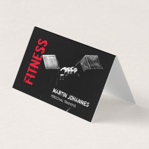 Fitness Personal Trainer Bodybuilding Modern Schar Visitenkarten