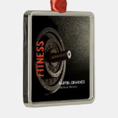 Fitness Personal Trainer Bodybuilding Modern Sharp Ornament Aus Metall (Rechts)