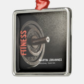 Fitness Personal Trainer Bodybuilding Modern Sharp Ornament Aus Metall (Links)