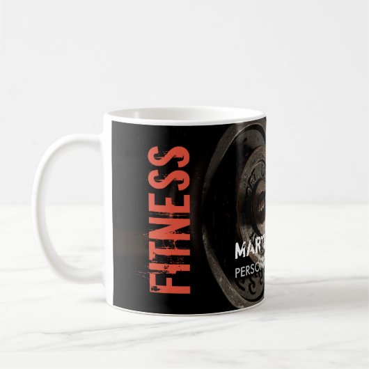 Fitness Personal Trainer Bodybuilding Moderne Kaffeetasse (Links)