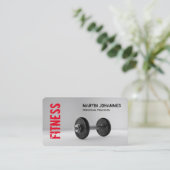 Fitness Personal Trainer Bodybuilding Moderne Visitenkarte (Stehend Vorderseite)