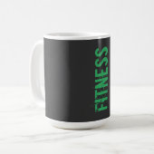 Fitness Personal Trainer Bodybuilding Modernes Gra Kaffeetasse (Vorderseite Links)