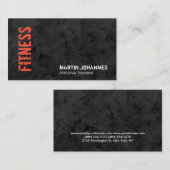 Fitness Personal Trainer Bodybuilding Modernes Gra Visitenkarte (Vorne/Hinten)