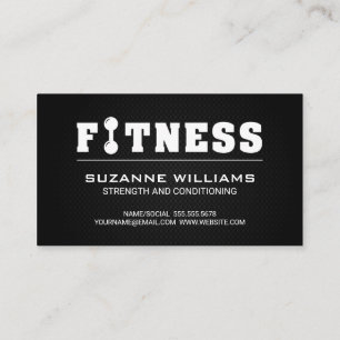 Fitness   Personal Trainer Business Card Visitenkarte