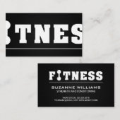 Fitness | Personal Trainer Business Card Visitenkarte (Vorne/Hinten)