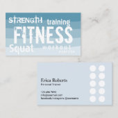 Fitness Personal Trainer Dusty Blue Stripe Treue (Vorne/Hinten)
