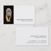 Fitness Personal Trainer Elegantes Design Luxus Visitenkarte (Vorne/Hinten)