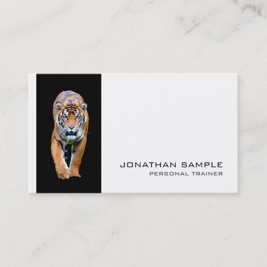 Fitness Personal Trainer Elegantes Design Luxus Visitenkarte (Vorderseite)