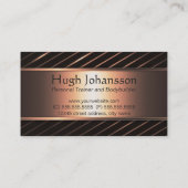 Fitness Personal Trainer Fett Text Dumbell Logo Visitenkarte (Rückseite)