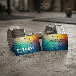 Fitness Personal Trainer Fettgedruckter Text Hante Visitenkarte