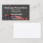 Fitness Personal Trainer, Fitness Instructor Busi Visitenkarte (Vorne/Hinten)