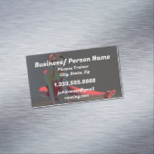 Fitness Personal Trainer, Fitness Instructor Magnetische Visitenkarte (Beispiel)