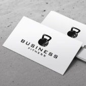 Fitness Personal Trainer Kettlebell Minimalistisch Visitenkarte