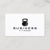 Fitness Personal Trainer Kettlebell Minimalistisch Visitenkarte (Vorderseite)