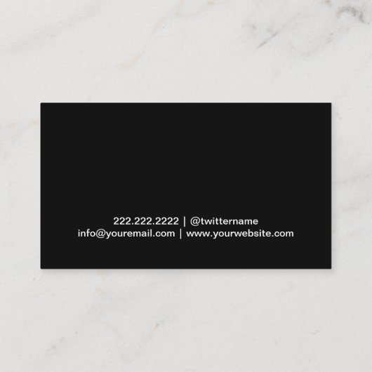 Fitness Personal Trainer Klasse Schwarz & Gold Visitenkarte (Rückseite)