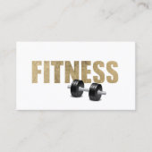 Fitness Personal Trainer Moderne Gold Typografie Visitenkarte (Vorderseite)