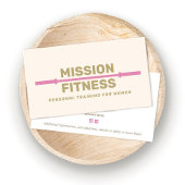 Fitness Personal Trainer Rosa Visitenkarte