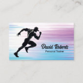 Fitness Personal Trainer Running Athlete Visitenkarte (Vorderseite)