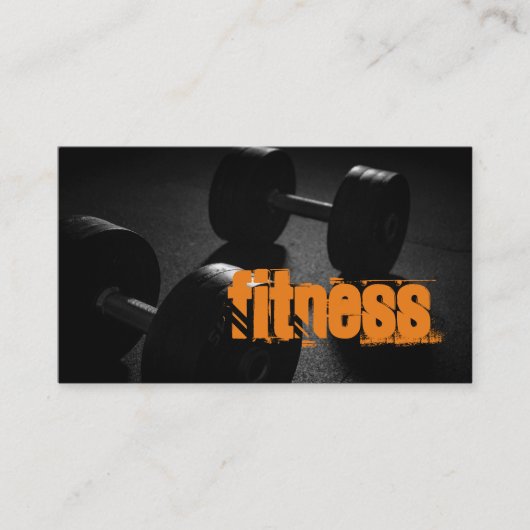 Fitness Personal Trainer Visitenkarte (Vorderseite)