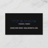 Fitness, Personal Trainer, Visitenkarte (Rückseite)