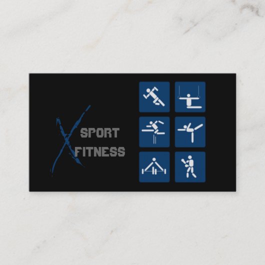 Fitness, Personal Trainer, Visitenkarte (Vorderseite)