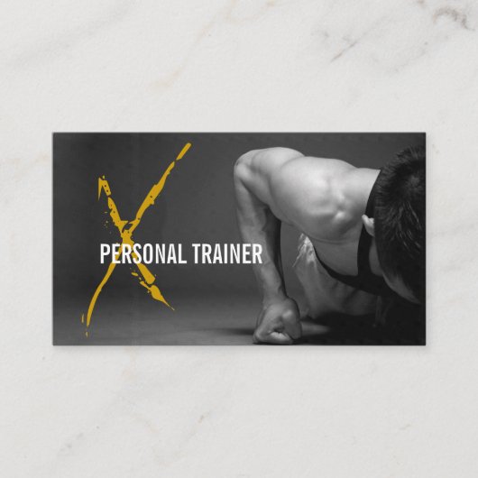 Fitness, Personal Trainer, Visitenkarte (Vorderseite)