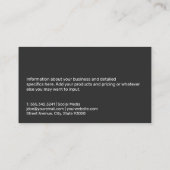 Fitness | Personal Trainer Visitenkarte (Rückseite)