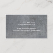 Fitness Personal Trainer Workout Beruflich Visitenkarte (Rückseite)