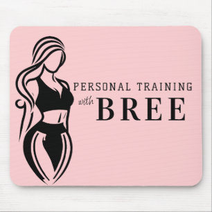 Fitness Personal Training bei Frauen Minimalistisc Mousepad