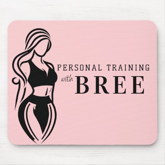 Fitness Personal Training bei Frauen Minimalistisc Mousepad (Vorne)
