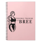 Fitness Personal Training bei Frauen Minimalistisc Notizblock (Vorderseite)