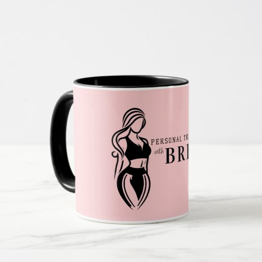 Fitness Personal Training bei Frauen Minimalistisc Tasse (Vorderseite Links)