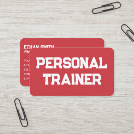 Fitness Personal Ttrainer Visitenkarte
