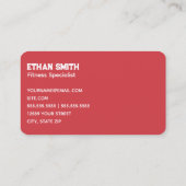 Fitness Personal Ttrainer Visitenkarte (Rückseite)