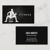 Fitness-persönlicher Trainer-MädchenWorkout Visitenkarte (Vorne/Hinten)