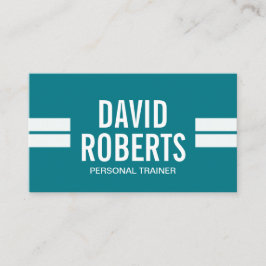 Fitness-persönlicher Trainer-moderne Streifen Visitenkarte