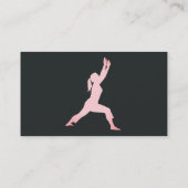 Fitness Pilates Instructor auf weiße Visitenkarte (Rückseite)