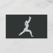 Fitness Pilates Instructor auf weiße Visitenkarte (Rückseite)