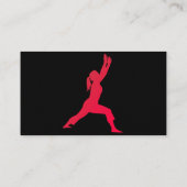 Fitness Pilates Instructor Business Card Visitenkarte (Rückseite)