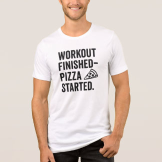 Fitness & Pizza - Funny Gym Quote | Feinschmecker Tri-Blend Shirt