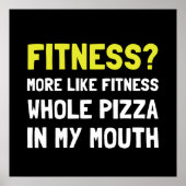 Fitness Pizza Poster (Vorne)