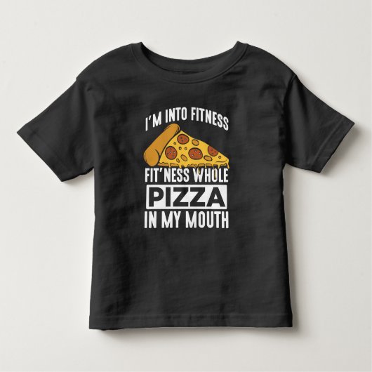Fitness Pizza Slice Restaurant Lover Gym Feinschme Kleinkind T-shirt (Vorderseite)